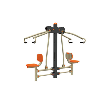 双人坐拉训练器